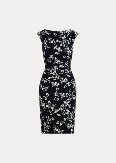 Women's Ralph Lauren Floral Boatneck Dresses | 532410HXS